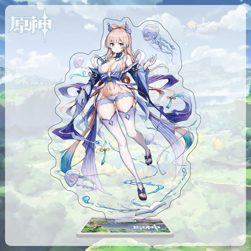 原神神里绫华泳装神里绫华克力立牌雷电将军钟离派蒙桌面摆件收藏泳装
