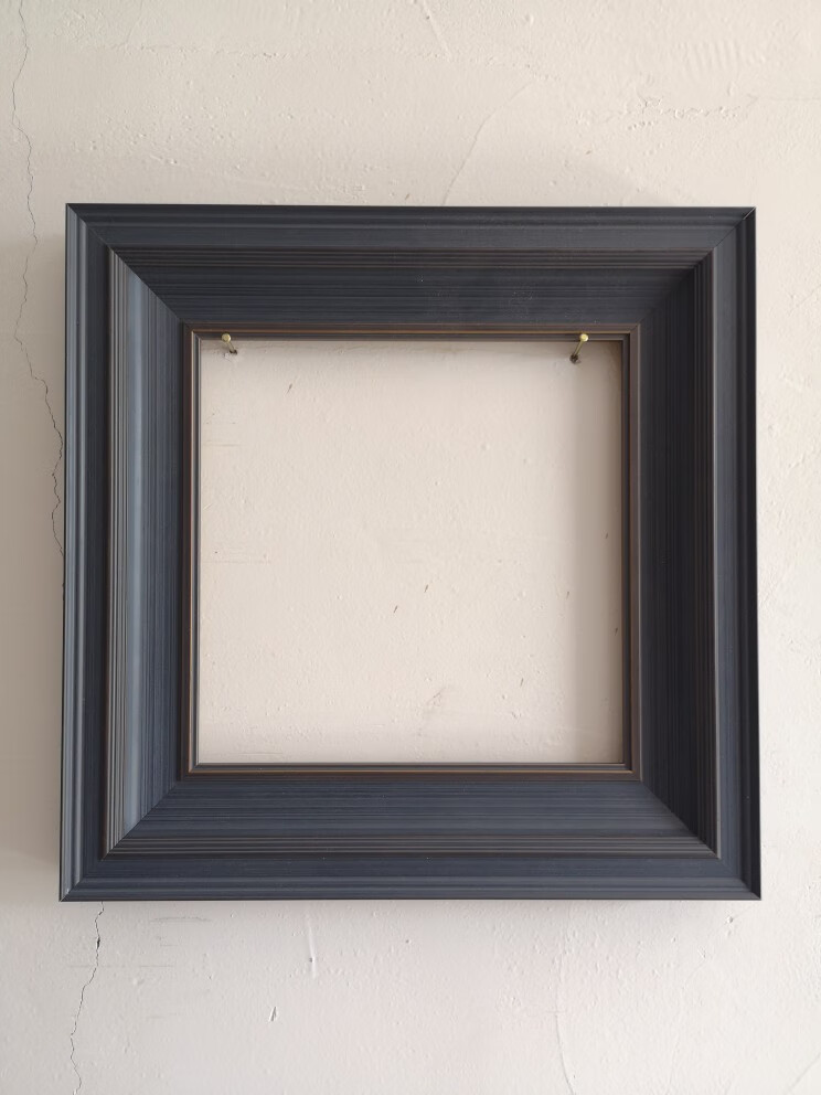 全实木画框油画外框装裱相框定做素描水彩画装裱油画框定制尺寸 灰