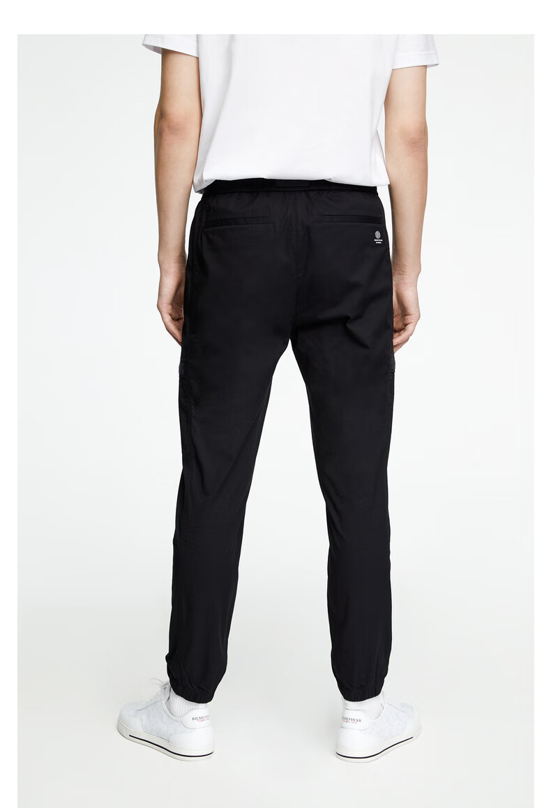 勒芬春夏男士休闲裤舒适运动时尚上班休闲舒适简约纯色束脚长裤男裤子