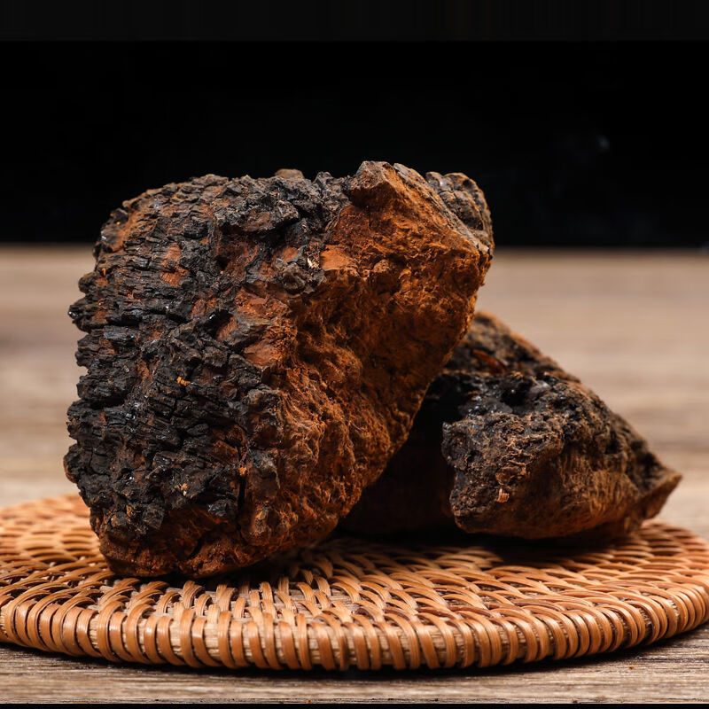 伟博桦树茸俄罗斯白桦茸进口桦褐孔菌特级胰岛素黑金整块切块俄罗斯50