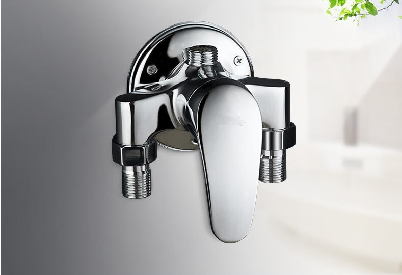12 明装淋浴龙头花洒套装 冷热混水阀 明管卫浴水龙头太阳能上水19 明
