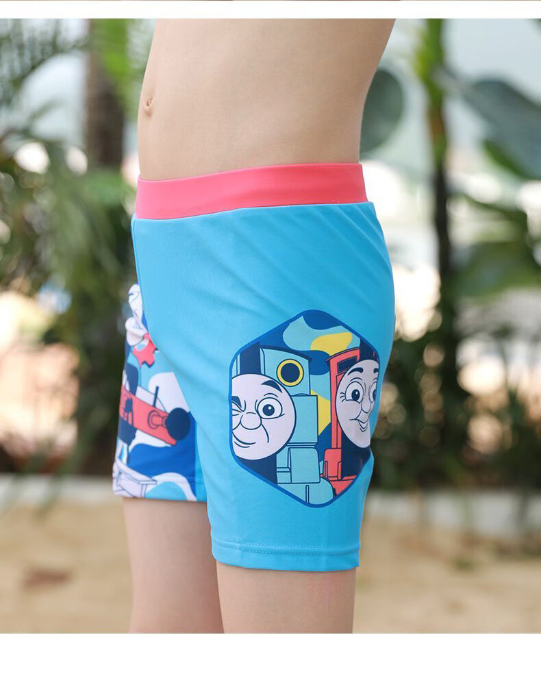 海娜斯顿儿童泳裤托马斯男童专业中大小童男孩防水速干卡通泳衣thomas