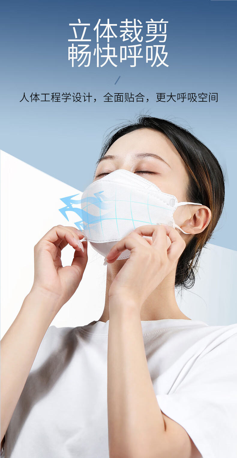 口罩3d立体新款时尚版kn95柳叶型一次性男潮款女高颜值四层防护鱼嘴型