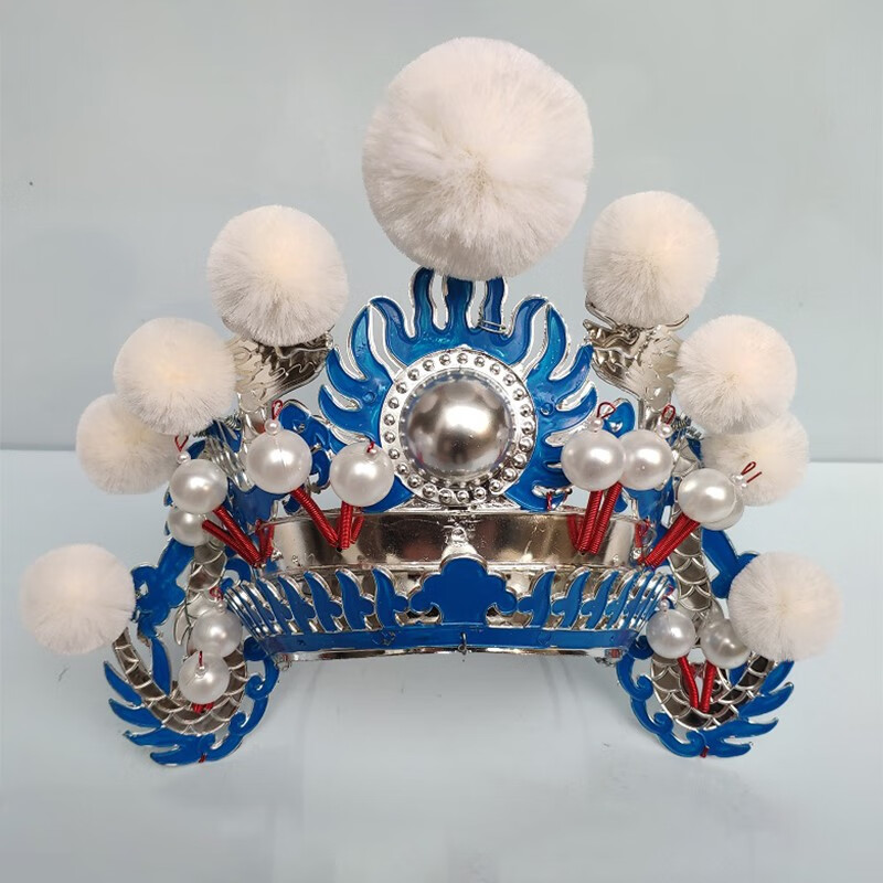 戏剧头饰戏曲小列子小额子京剧道具帽子头盔打鼓额子列子演出用品j