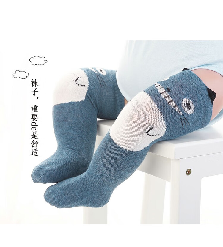 91748-【百亿补贴】朦朦婴儿长筒袜纯棉秋冬季新生儿宝宝过膝长腿袜儿童春秋高筒袜3双装 小熊雪人圣诞袜组合1(3双装) 0-1岁 建议脚长10-11CM-详情图