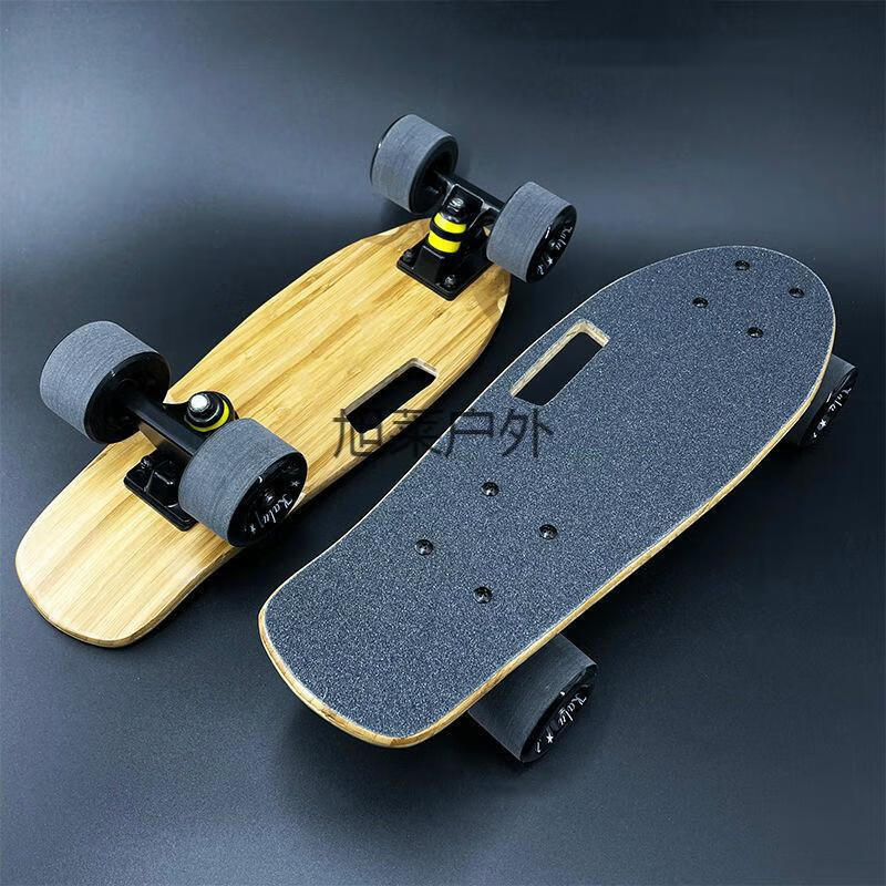 米洛凌 代步迷你滑板小鱼板小滑板刷街儿童便携四轮滑板公路滑板p1