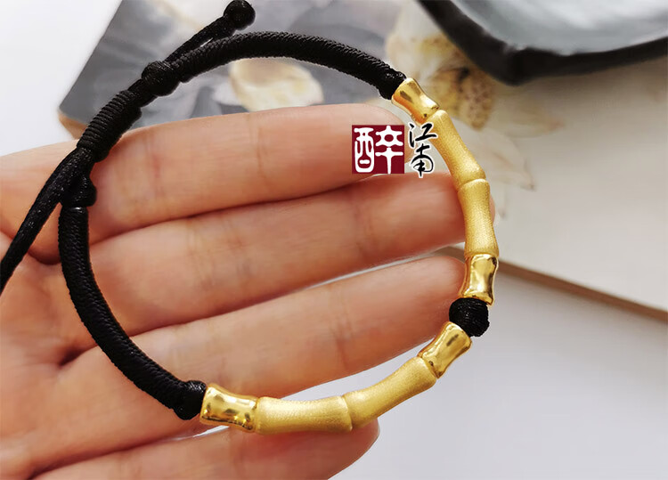 (6mm)金色绳男款 商品编号:10023947230561 店铺: 醉江南黄金旗舰店