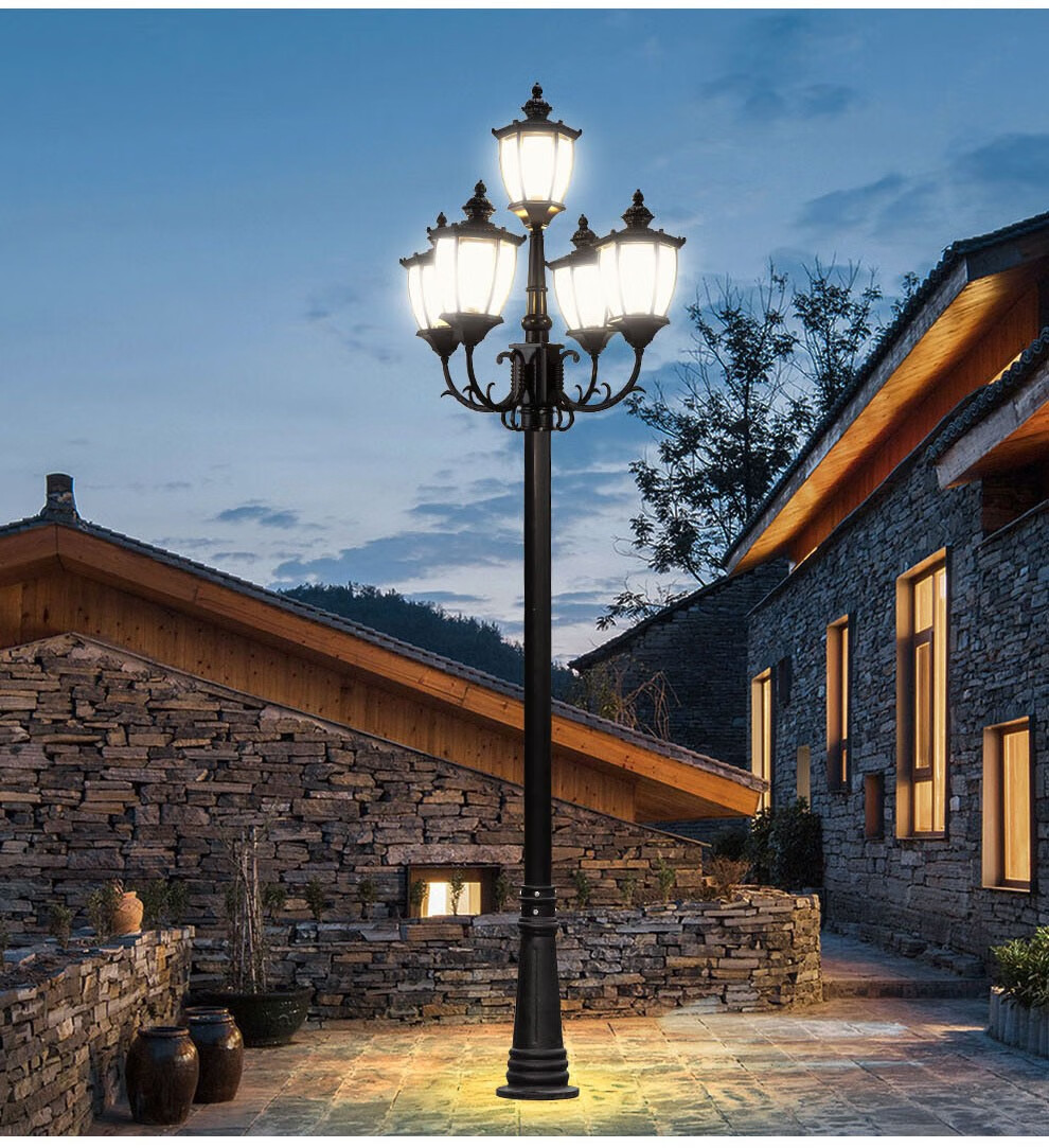 凯优美(kaiyoumei) 路灯家用led室外庭院小区花园别墅灯欧式复古农村