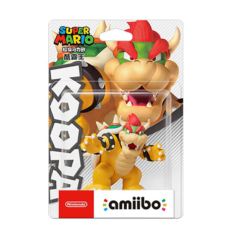 任天堂amiibo马里奥力欧模型路易吉酷霸桃花公主耀西礼物 库巴jr 均码