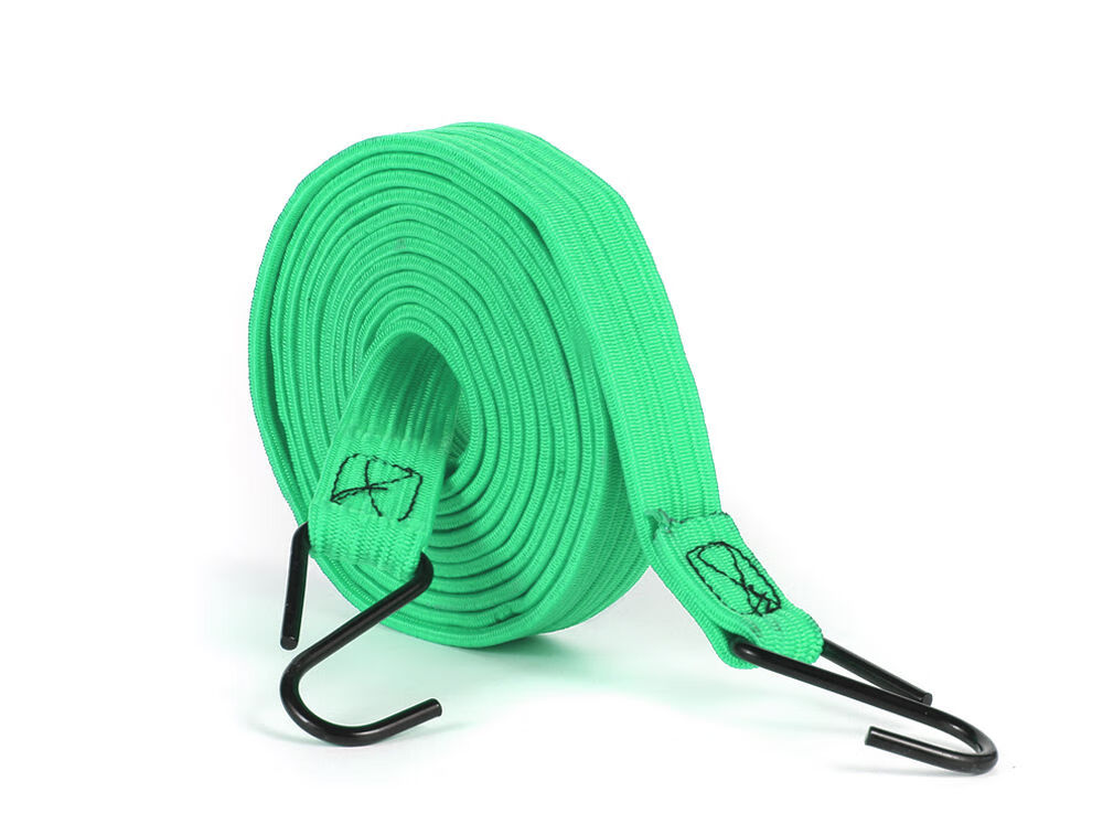 带捆扎绳子摩托车行李货架捆扎带电动车弹力绳松紧绳 升级款2米绿色