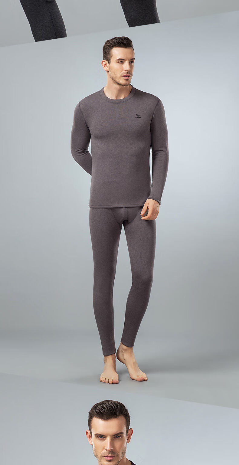 恒源祥【捡漏特价】山羊绒保暖内衣男士加绒加厚秋冬季防寒秋衣秋裤