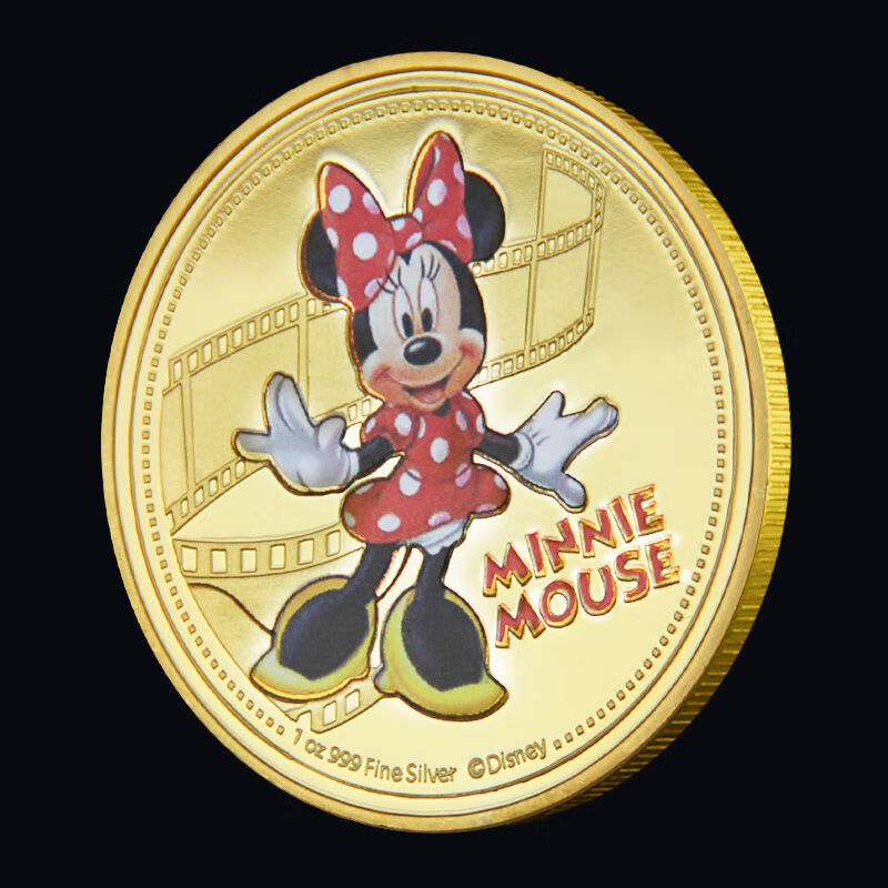 定制新款牙仙子金币纪念章男童女童掉牙仙子鼓励金色币礼物 艾莎和