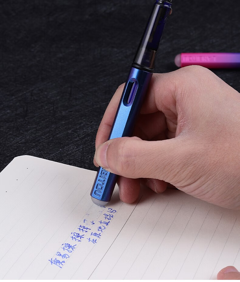 2支装757摩易擦墨囊钢笔热敏可擦魔力擦晶纯蓝黑墨囊小学生用正姿书法
