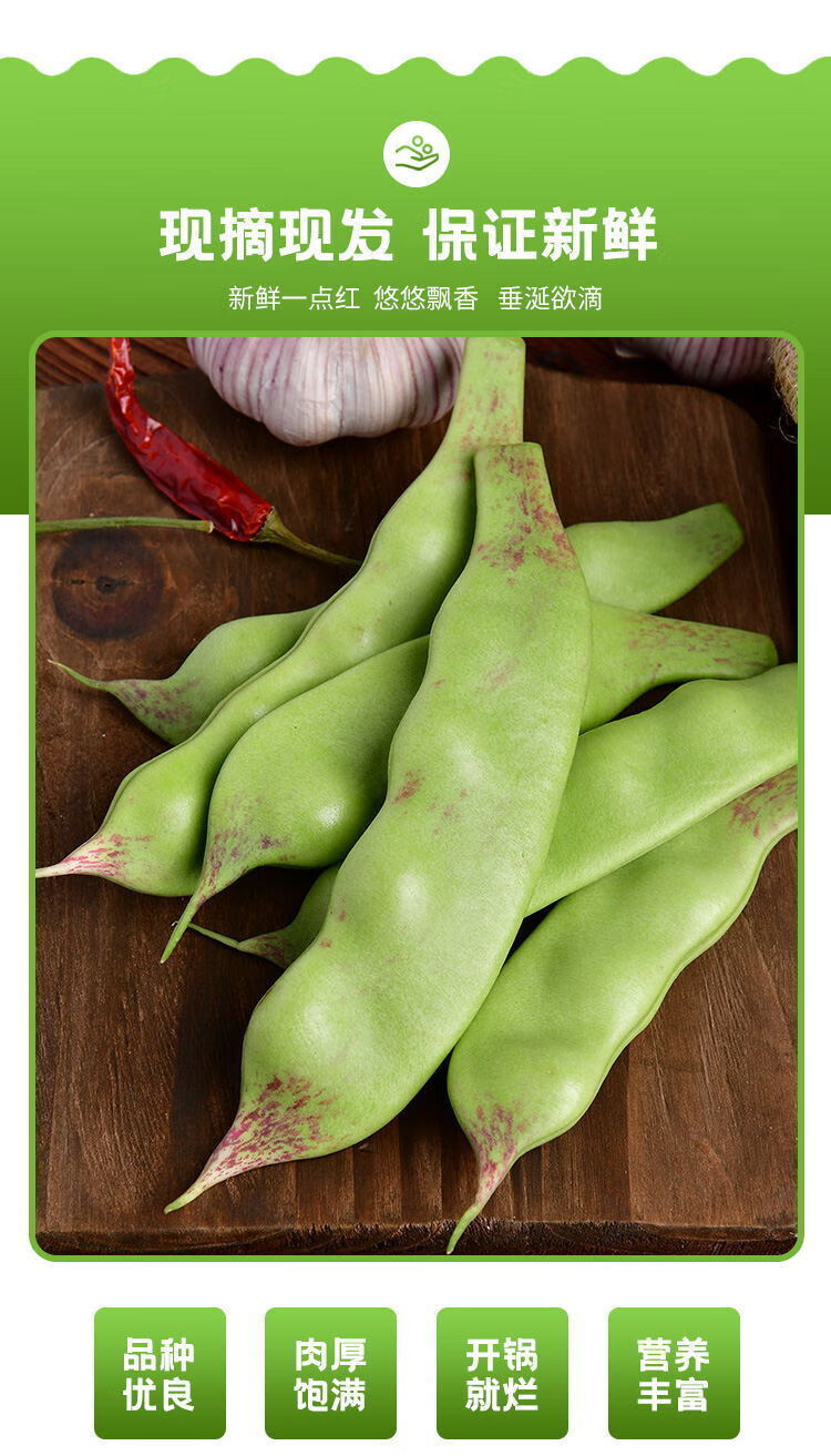 东北油豆角一点红油豆角 开锅烂新鲜蔬菜产地直发 大马掌3斤装【坏果