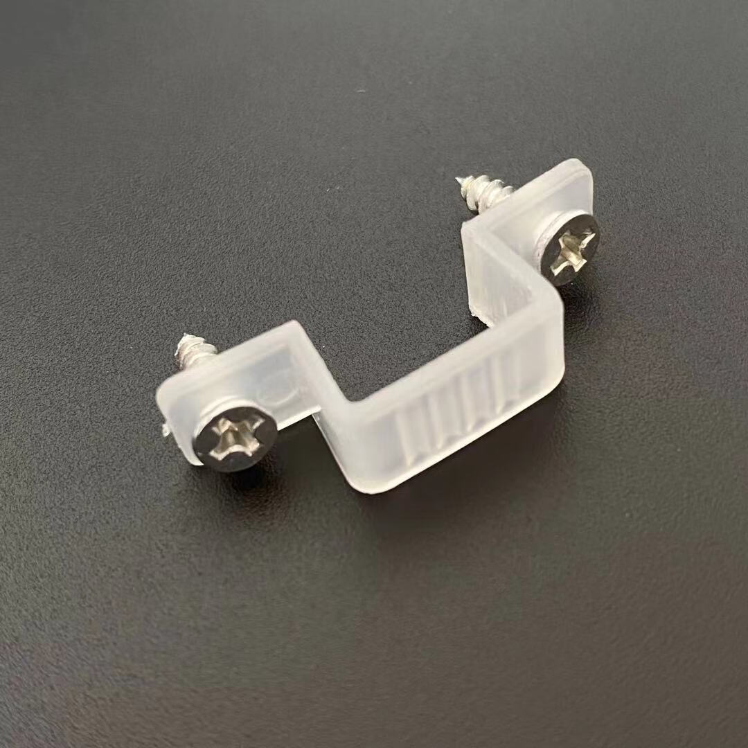 灯带卡子塑料固定硬卡扣卡码灯条灯罩夹子卡 1号硬卡扣10*7 50个装 配