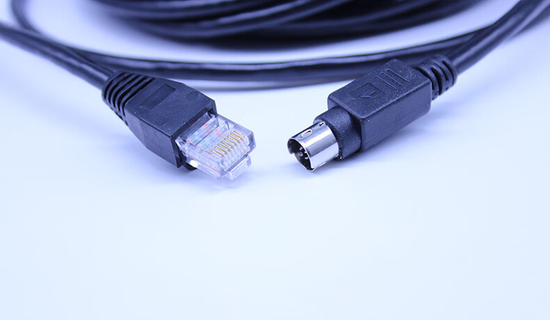 rj45转visca8针232evid70p摄像机连华为科达思科会议终端控制线rj45转