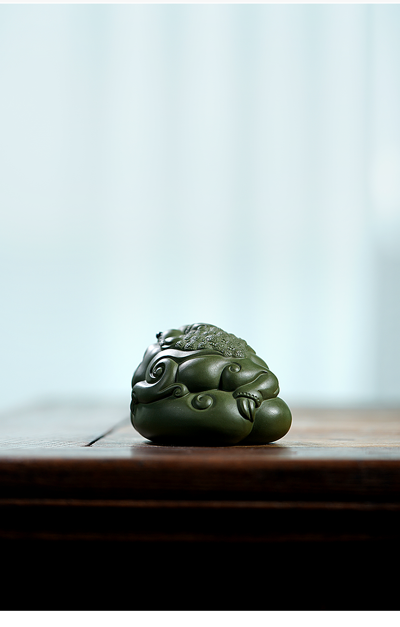 自在匠心宜兴紫砂茶宠茶桌客厅茶艺小摆件可养变色包浆茶玩茶庞祥云