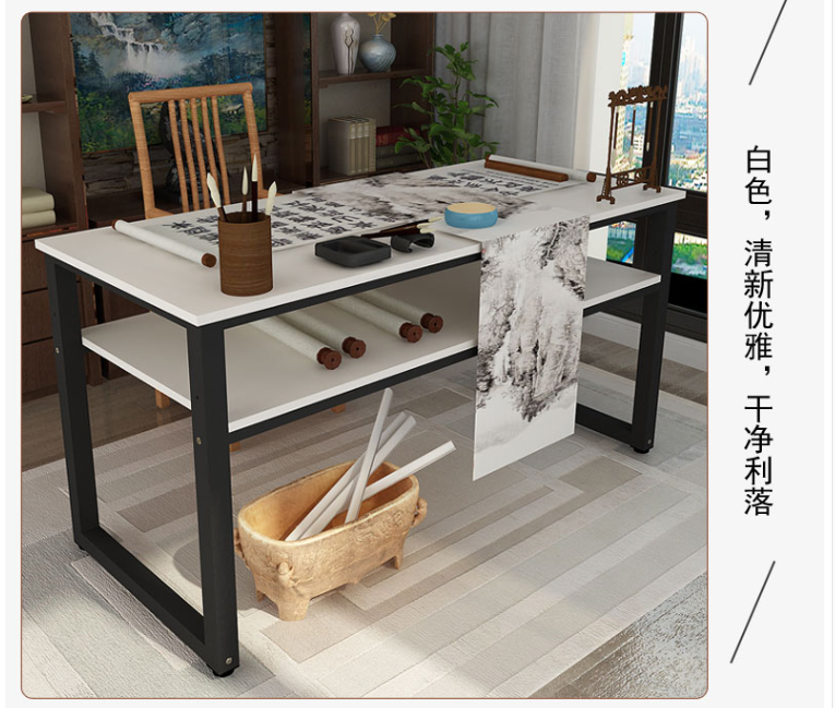 国画桌子专用桌 家用练字台毛笔字写字书法桌书案简易办公电脑桌定制