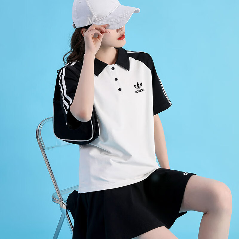adidas阿迪达斯三叶草官方官网自营旗舰店套装女夏季新款韩版洋气