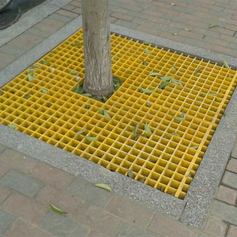 树篦子玻璃钢格栅树坑地网装饰美化园林地面网格板树洞格栅网格 25mm