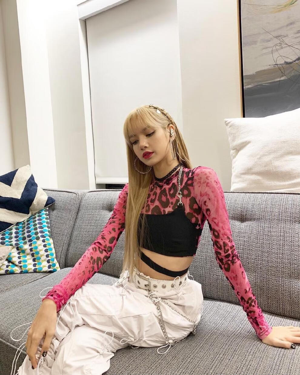 blackpink lisa同款爵士舞嘻哈跳舞蹈jazz表演出服舞台