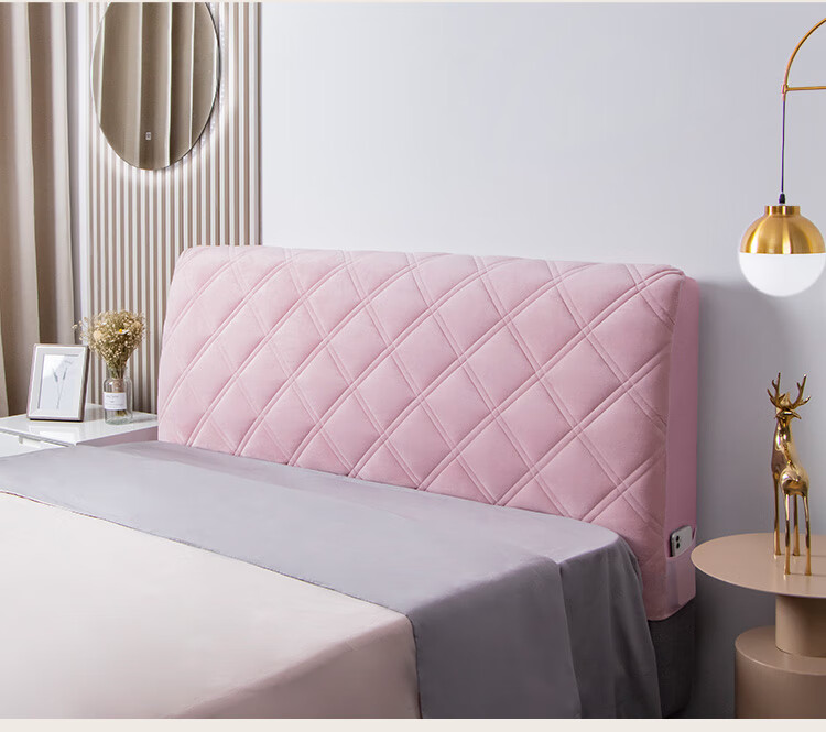 床头罩床头套罩通用软包床靠背防尘保护罩全包弧形床头盖布2021新款双