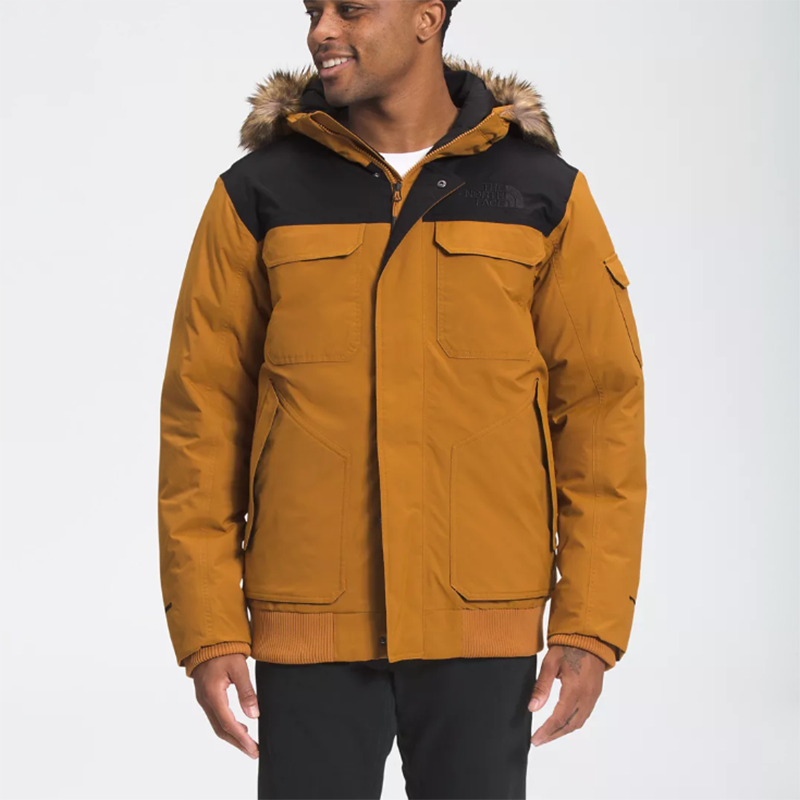 北面thenorthfacegothamjacketiii防水连帽防风保暖男士羽绒服灰色