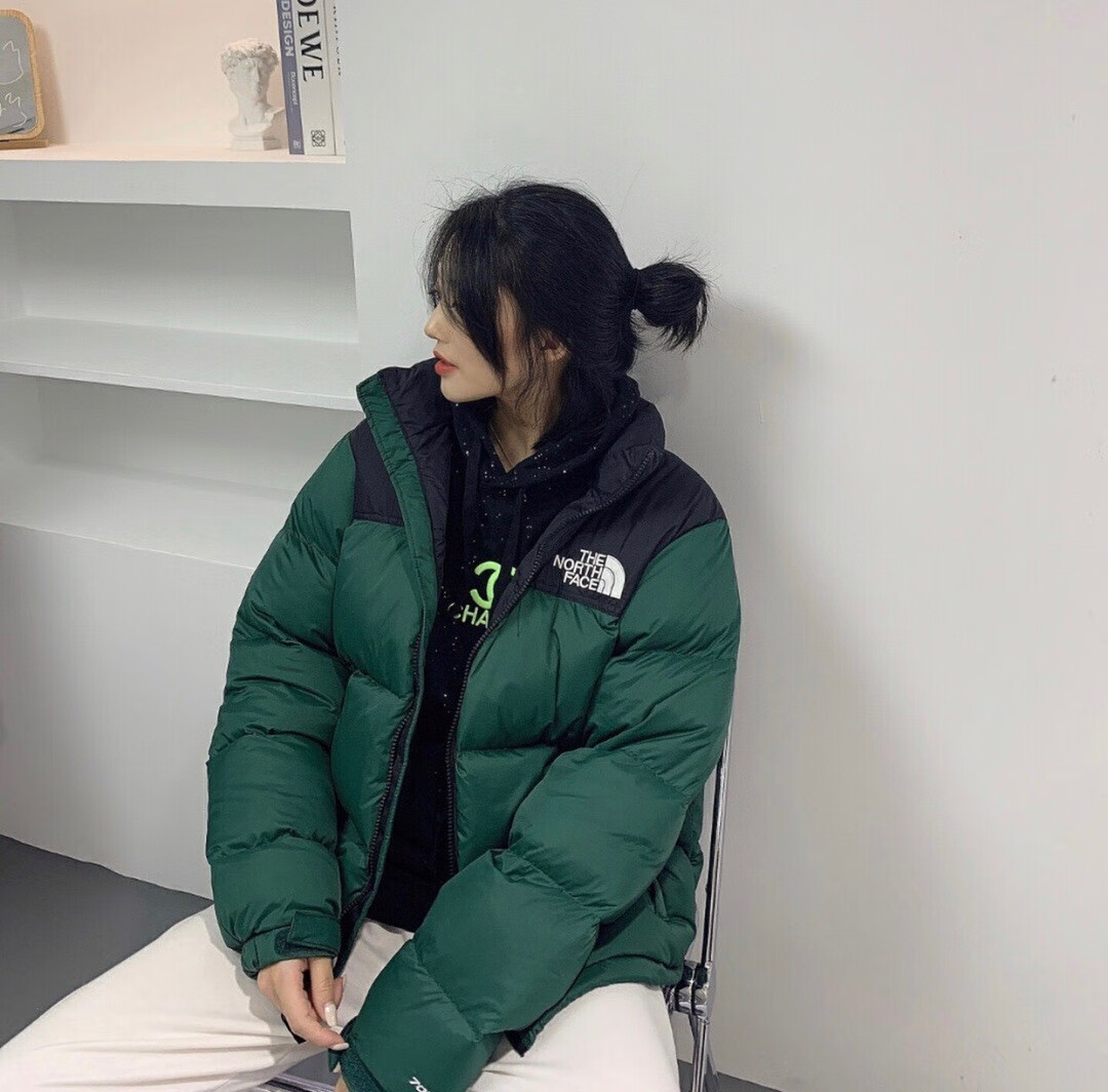 the north face北面1996羽绒服冬季美版男女款tnf暴力橙700蓬外套