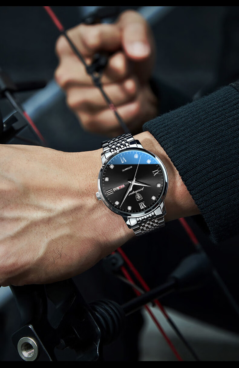 (现货速发)古浪手表 2022新款男士手表全自动机械表商务防水夜光手表