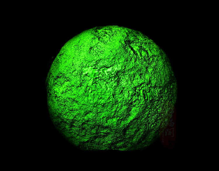 捷克绿陨石把玩球手持件超大原石摆件球宇宙能量家居饰品圆球直径约68