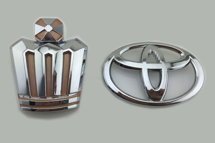 丰田皇冠全车标 05-09款12代老皇冠中网标志皇冠前后车标金色银色 皇