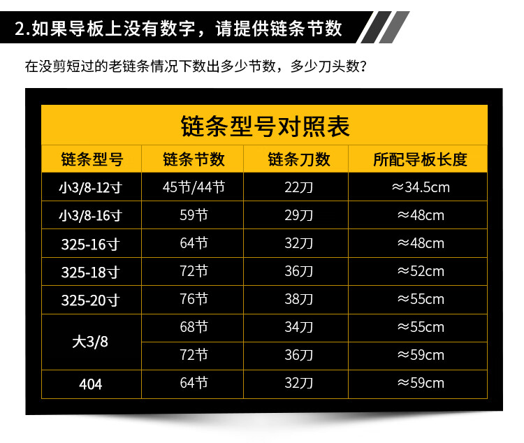 油锯链条20寸18寸汽油锯16寸家用小电锯伐木电链锯 blsem