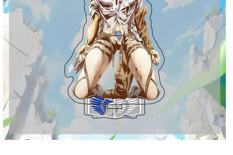 樱云漫动漫周边立牌 进击的巨人 兵长艾伦耶格尔三笠双面亚克力摆件