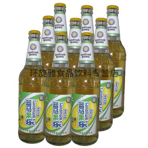 藍馬果啤藍馬果樂菠蘿味碳酸飲料510ml9菠蘿啤酒陝西特產