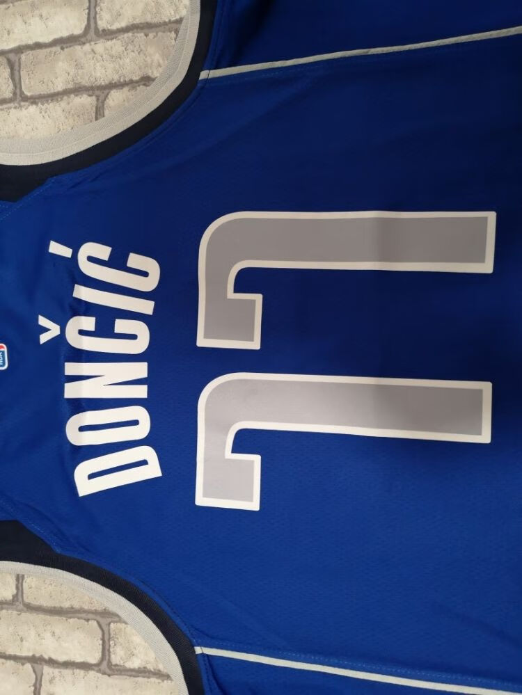 独行侠东契奇球衣篮球服诺维斯基刺绣上衣城市版 东契奇黑色刺绣版