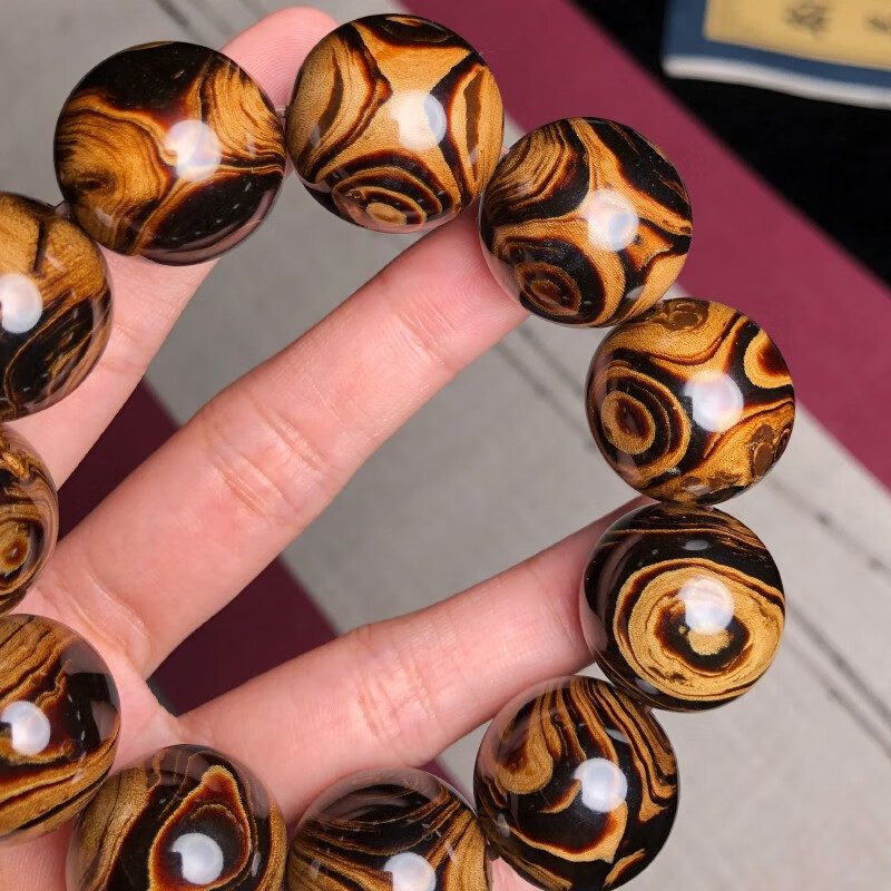 精雕阁海柳文玩天然血柳手串2.