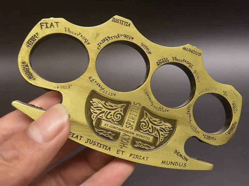 手指虎 手指虎玻纤指虎四指防身便携手扣虎指拳扣自卫用品装备 牛头四