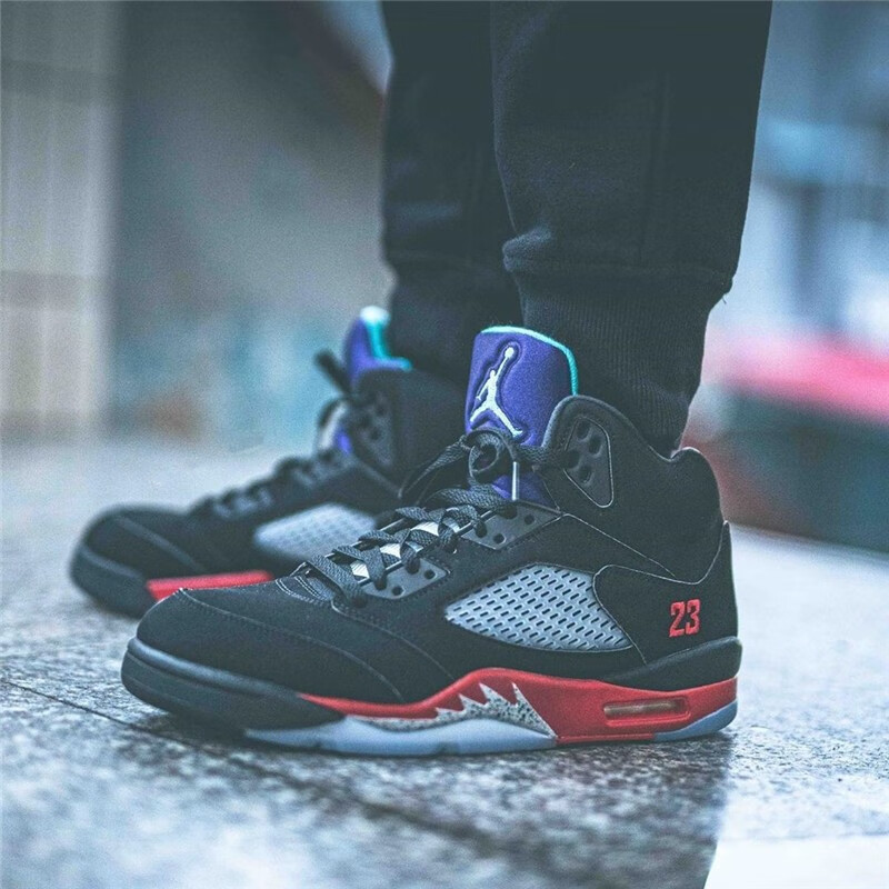 耐克(nike)男女鞋air jordan 5 aj5 x off white ow联名解构黑篮球鞋