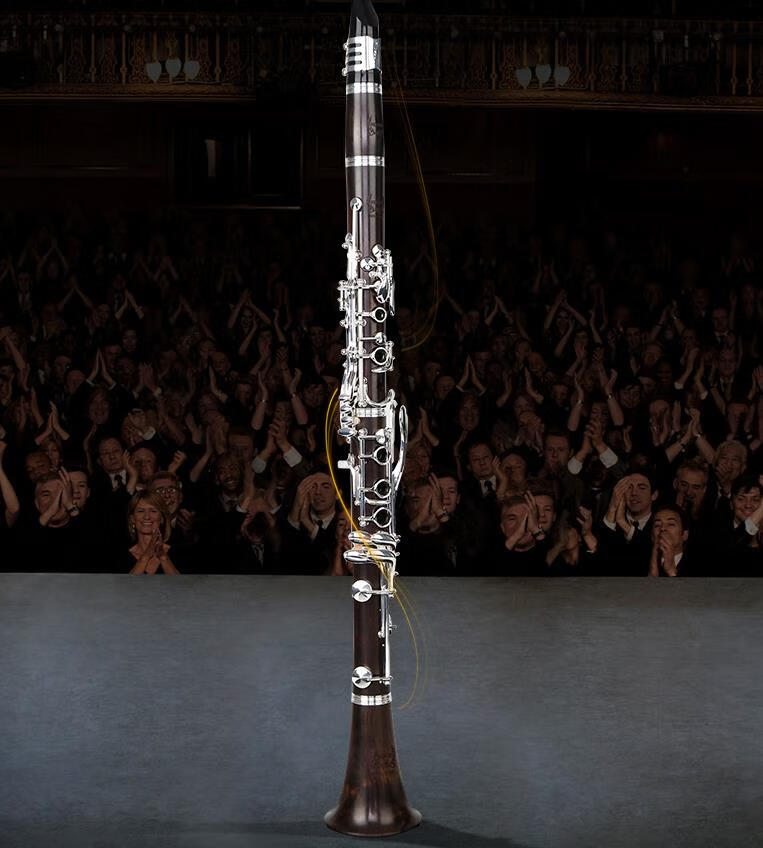 法国合资萨迩玛单簧管乐器降b调初学考级黑管乐器乐队演奏 乌木单簧管