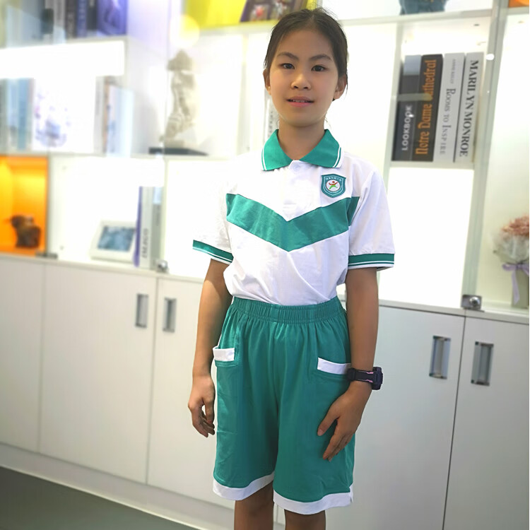 广州市天河区体育东小学生校服公立新款短袖短裤运动套装校服薄长裤