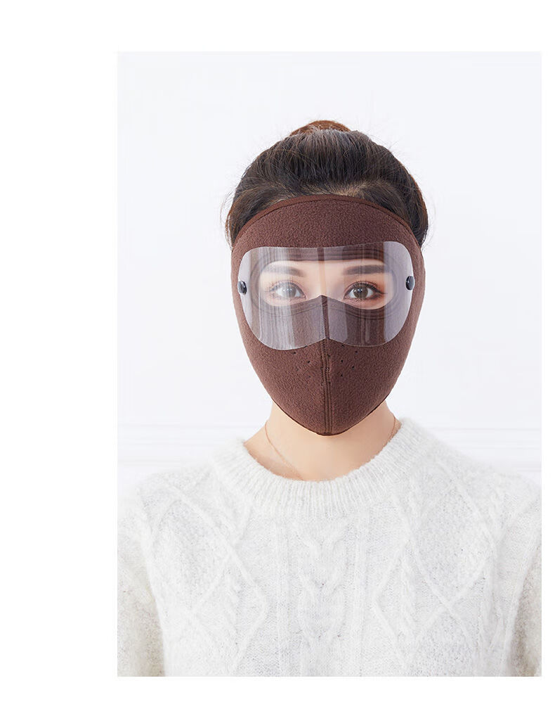 防风面罩全脸护脸耳朵保暖女骑车挡风面罩冬男士户外防尘防寒防冻 护