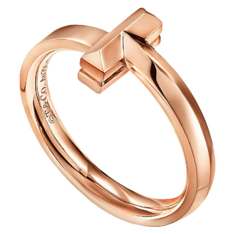 蒂芙尼.戒指t 系列 t1提芙尼戒指 18k 玫瑰金 2.