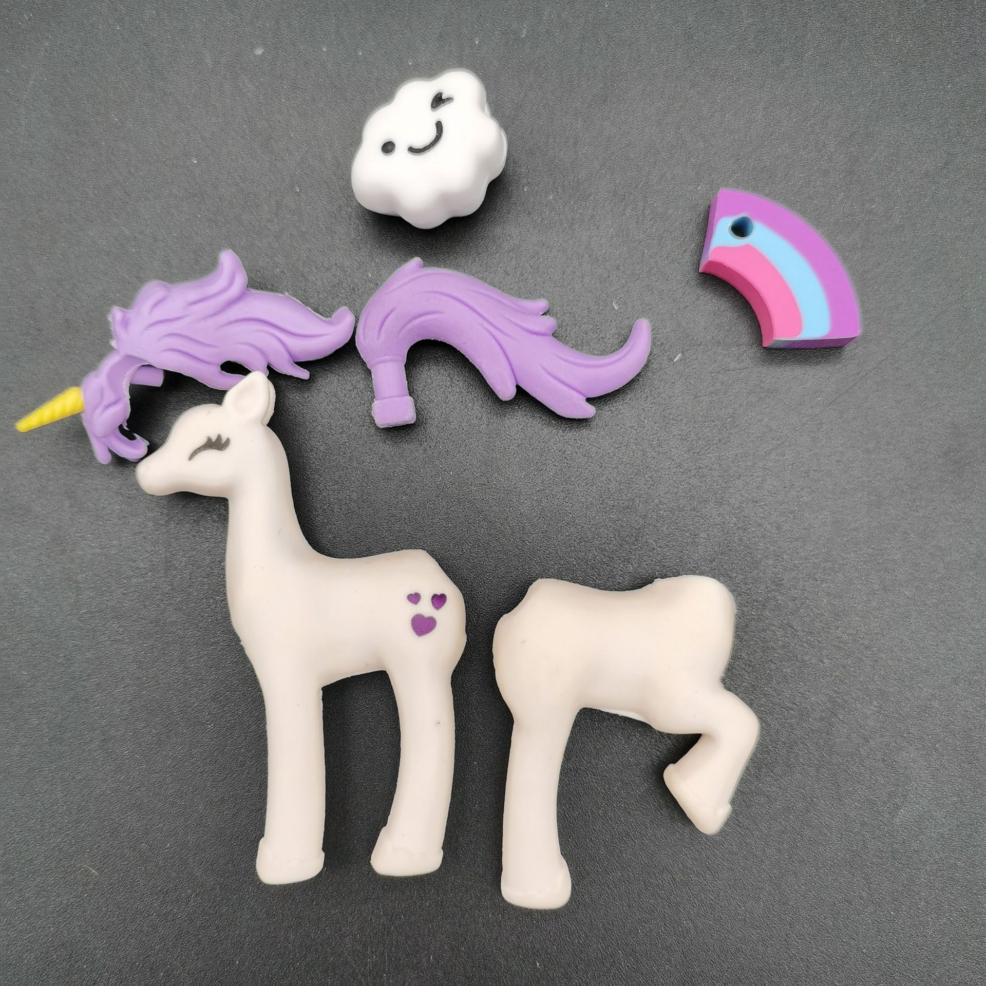 今霸 小马宝莉橡皮擦奇好8707创意像皮擦儿童专用可爱卡通可拆卸幼儿