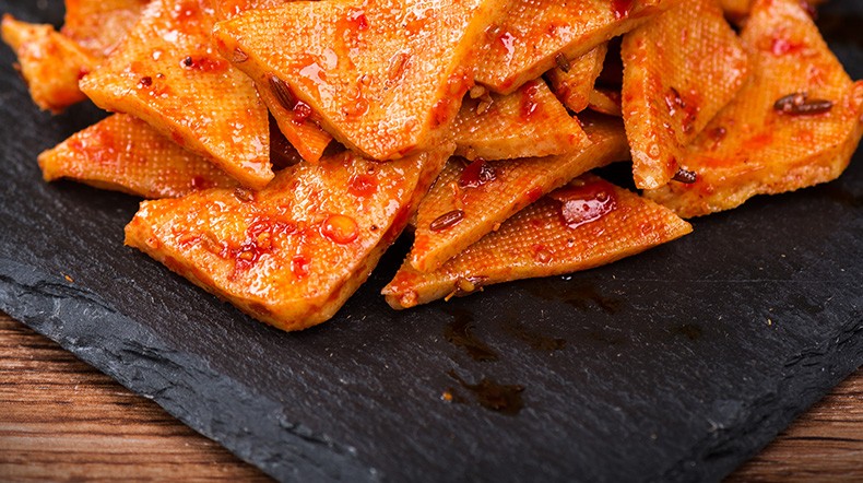 宓蝶香干子50g麻辣香辣豆皮豆干湖南特产豆腐干零食小吃香干子50g1包