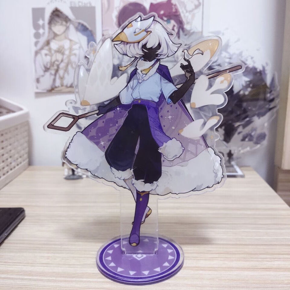 光遇周边 sky光遇周边卡卡西平菇白鸟龙骨手办桌面立牌玩具夹层钥匙扣