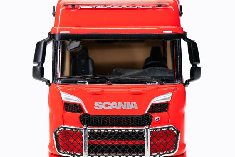 164斯堪尼亞卡車模型斯堪尼亞scania720s雙層飛翼運輸拖車拖頭重卡