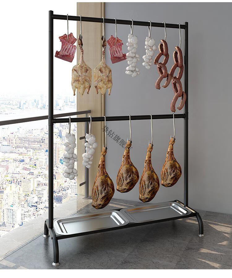 挂香肠腊肉的架子挂晒带鱼烧腊架烤鸭架烤鸡腊肉烤鹅晾鸭坯沥油水架