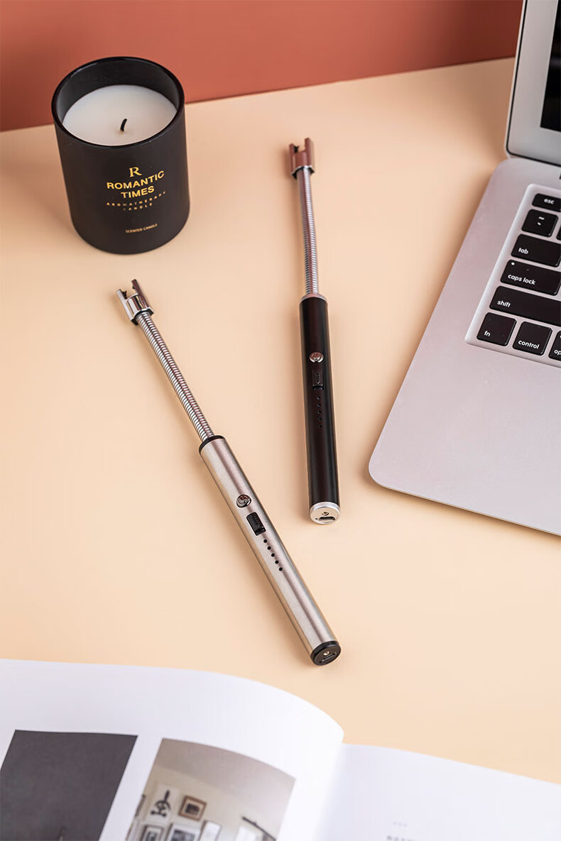 煤气灶点火器脉冲点火枪加长棒充电家用厨房电子打火机神器 360°弯曲