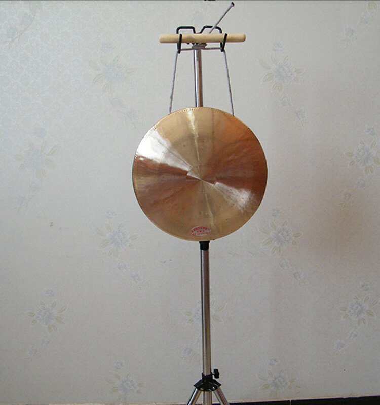 调高低挂勾锣架子可折叠升降川剧秦腔京锣锣鼓乐器铜锣架子大锣架 细