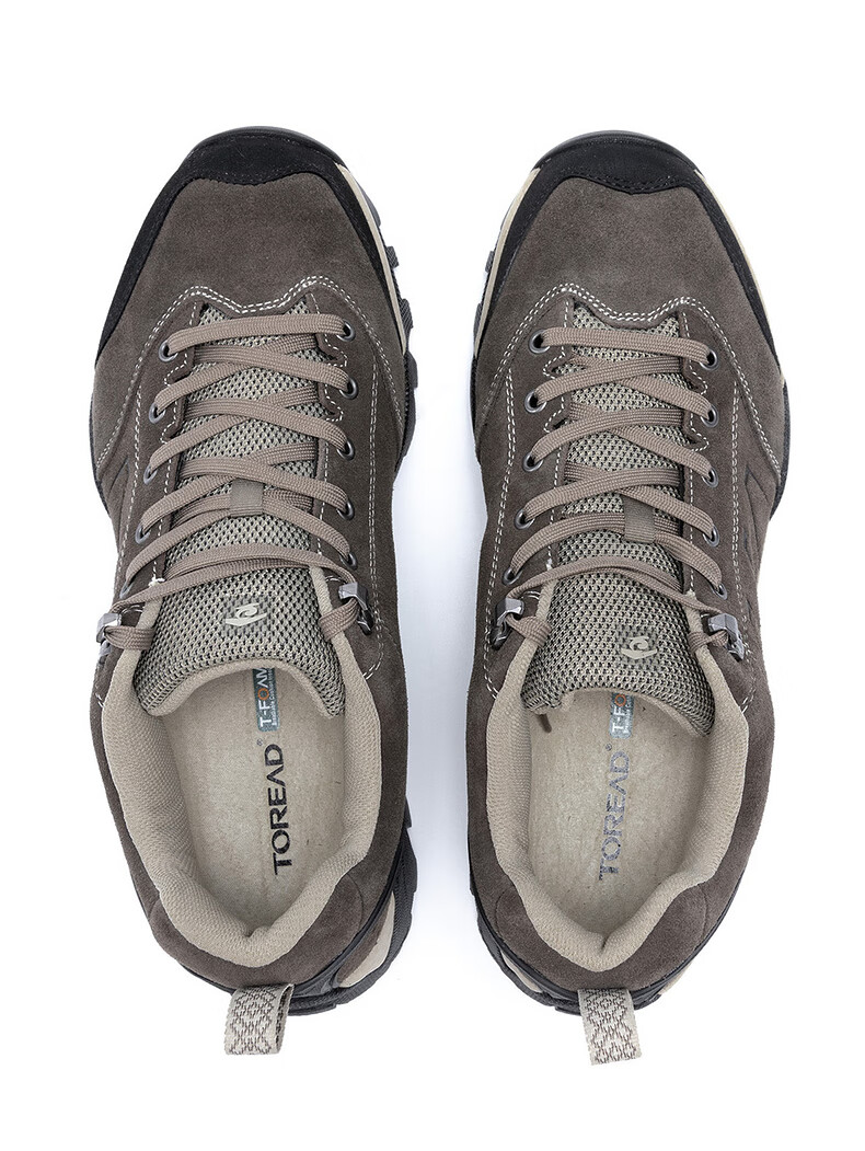 探路者男式户外vibram耐磨防滑大底徒步鞋低帮鞋头后跟保护户外鞋子男